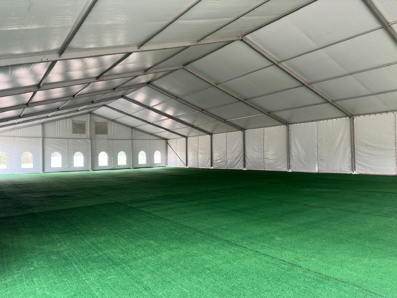 Vista lateral carpa americana